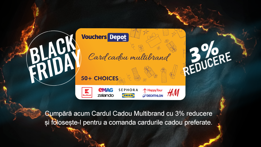 Multibrand Gift Card with 3% Off for Black Friday