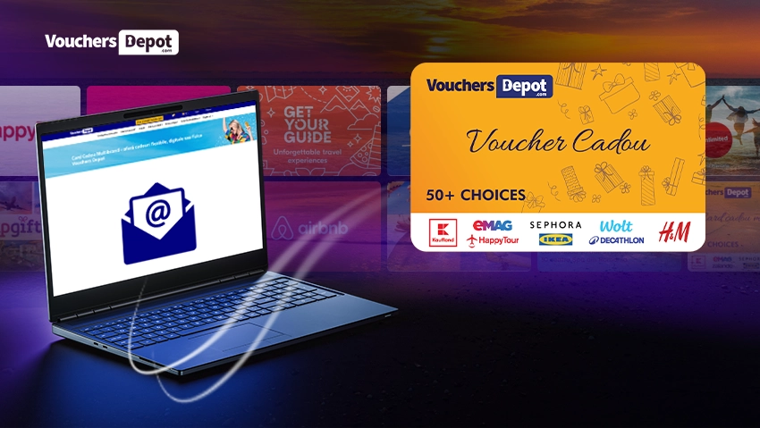 The gift card that goes straight to your inbox, not in your suitcase.